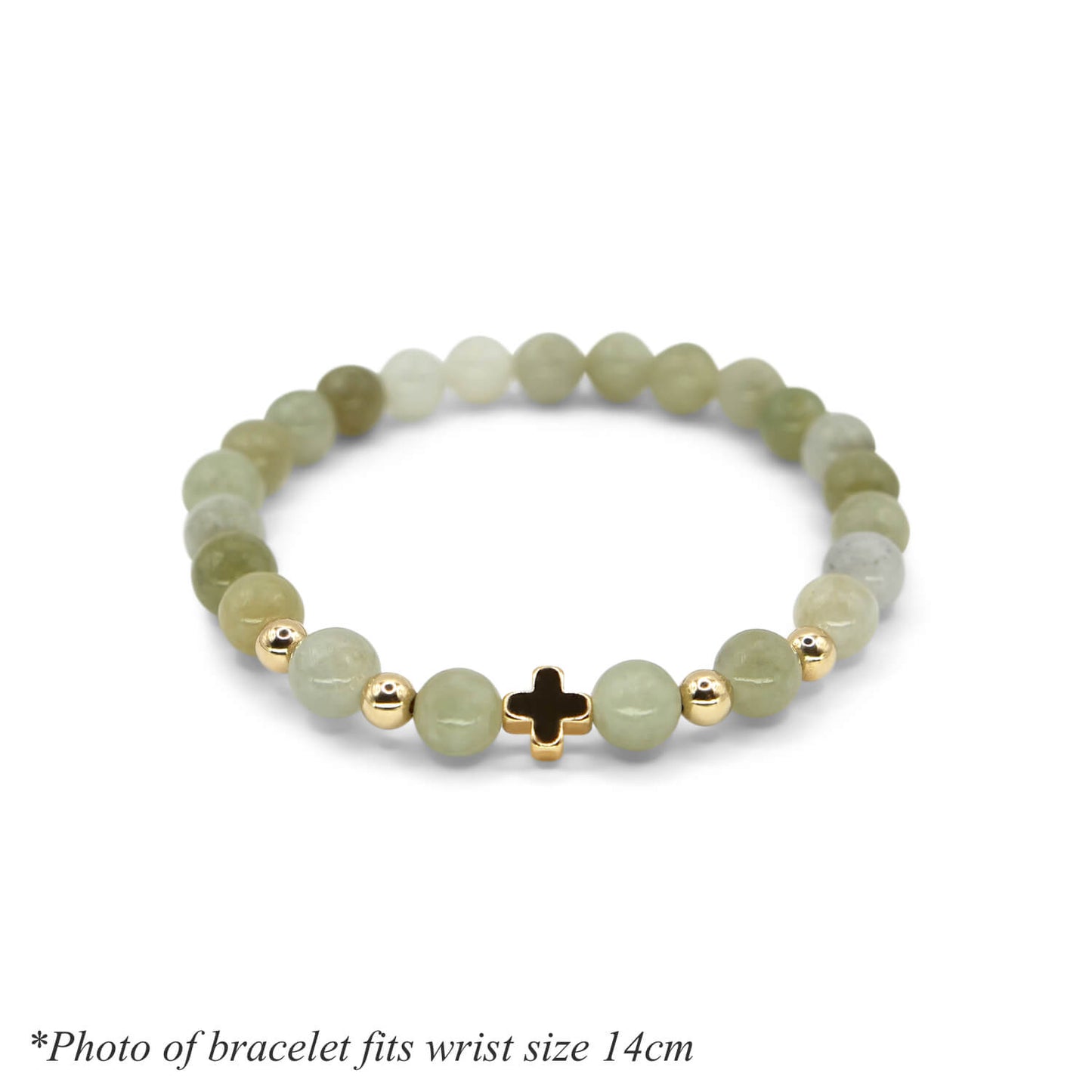 Burmese Jade & 14k Gold Grace Beaded Bracelet