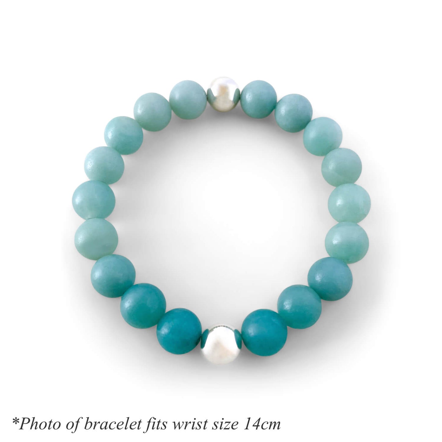 Load image into Gallery viewer, Amazonite &amp;amp; 925 Sterling Silver Skia Beaded Bracelet
