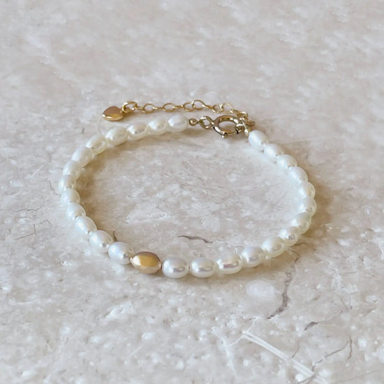 Freshwater Pearls & 14K Gold Unica Adjustable Gold Pearl Bracelet