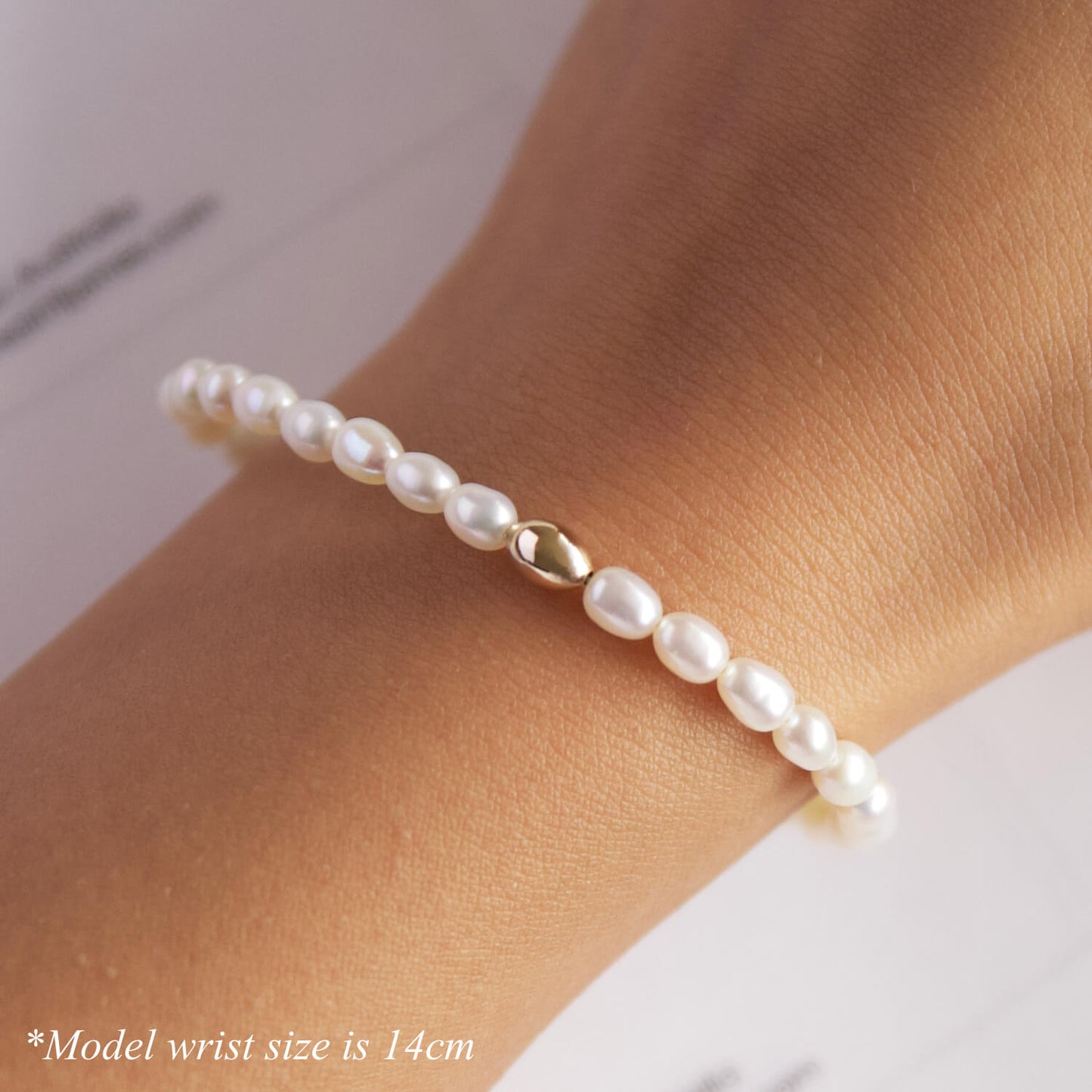 White Pearl Gold Plated Adjustable Bracelet – Sanvi Jewels